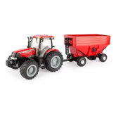 Miniatura Trator Agrícola Case IH Puma 170 ERTL Reboque 1/16