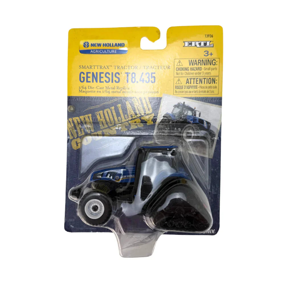 Trator New Holland Genesis T8.435 SmartTrax - Esteira - Ertl - 1/64